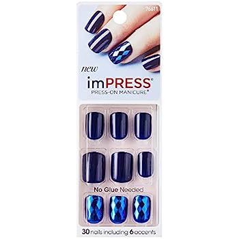 KISS imPRESS"Beautiful Life" Short Length Press-On Manicure Nails | Amazon (US)