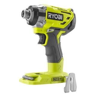 RYOBI ONE+ 18V Cordless Brushless 3-Speed 1/4 in. Hex Impact Driver (Tool Only) with Belt Clip P2... | The Home Depot