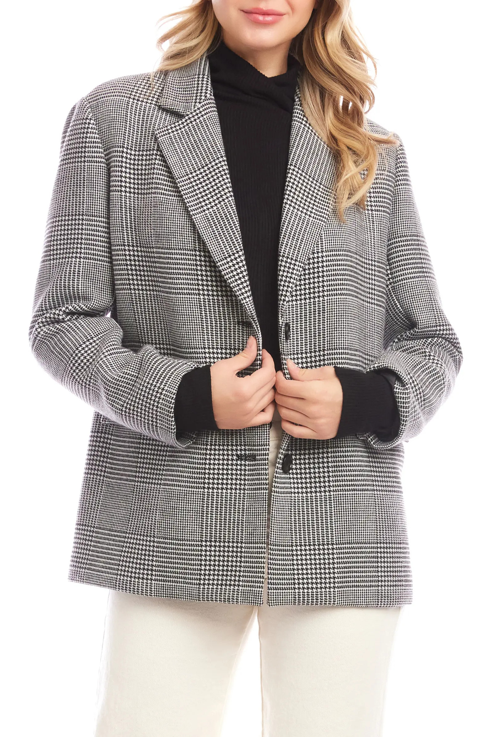 Karen Kane Houndstooth Blazer | Nordstrom | Nordstrom