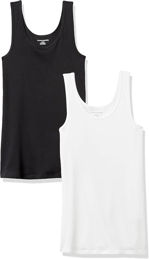 Amazon Essentials Women's Slim-Fit Tank, Pack of 2 | Amazon (US)