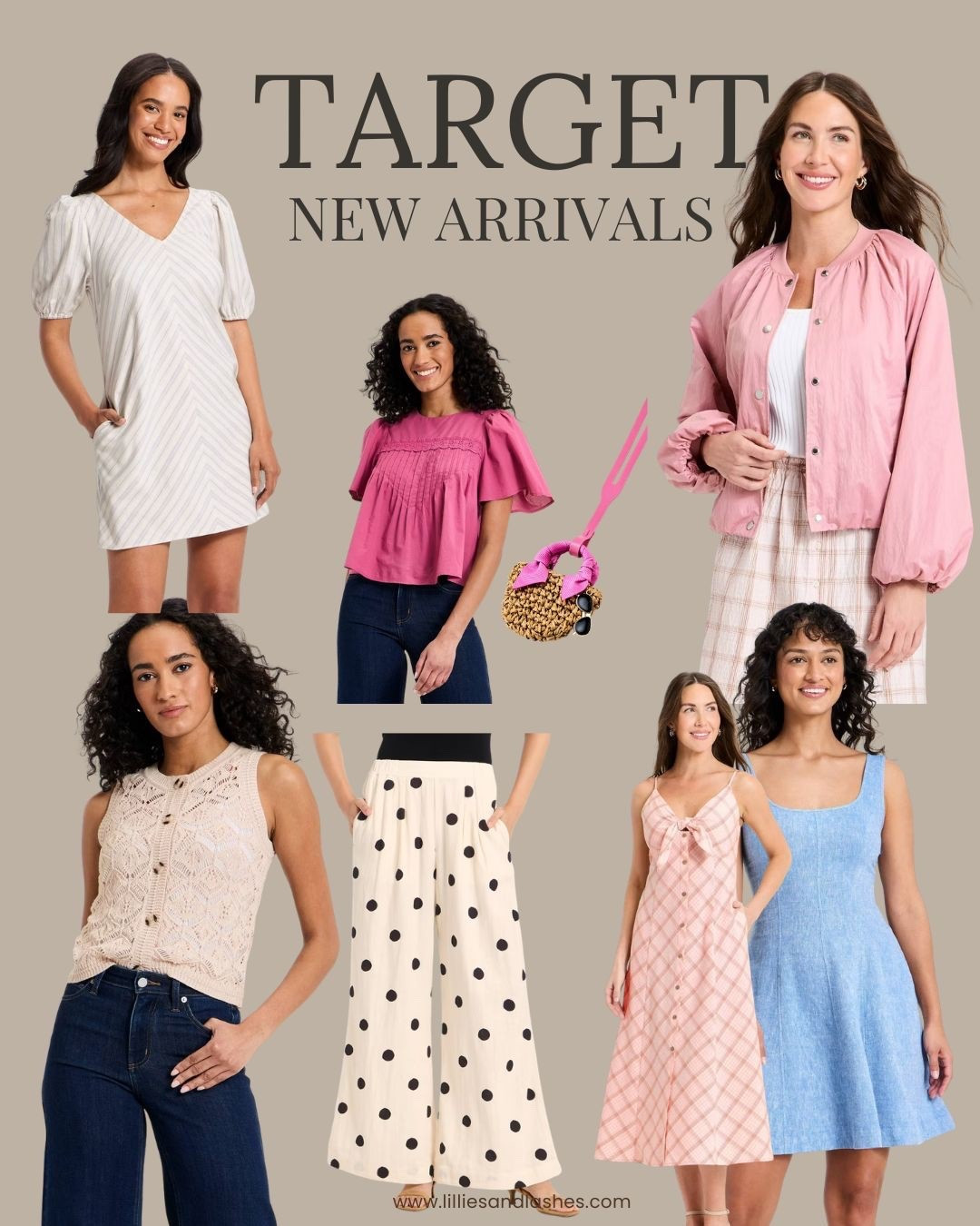 New spring arrivals at Target

Polka dot pants, bomber jacket, lace top, dresses, crochet knit top, chambray dresss

#LTKSeasonal