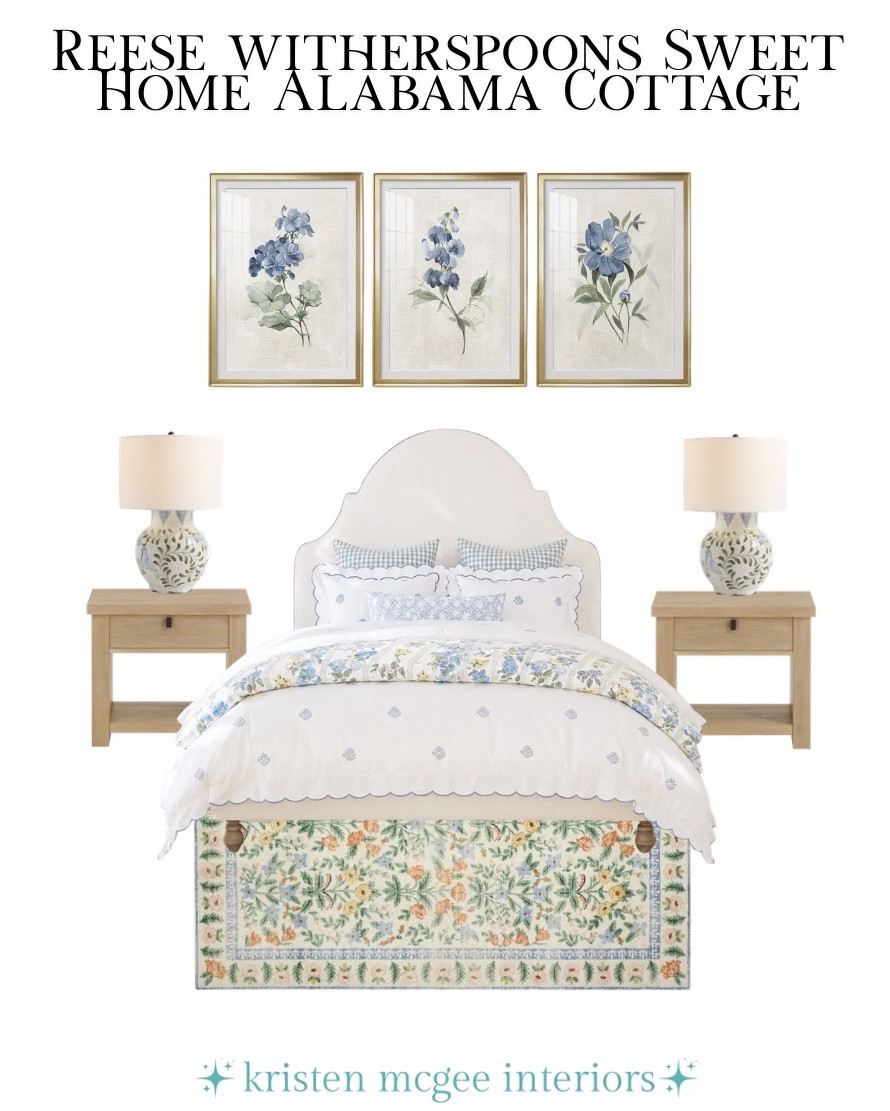 If Sweet Home Alabama had a guest room and living room, I would imagine it looking something like this! Soft florals, cottage charm, and classic Southern details that never go out of style!🌼✨🤩 #LTKcreator #LTKhome #LTKdiml