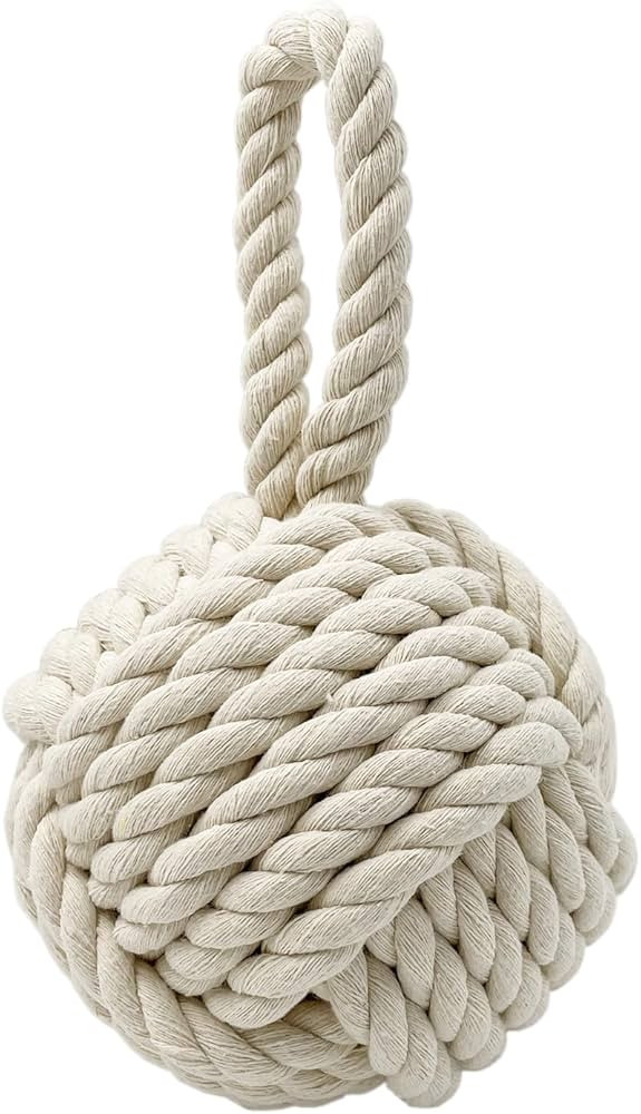 Door Stopper, Decorative Rope Ball Weighted Outdoor Door Stop | Amazon (US)