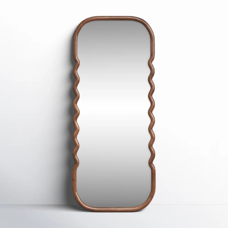 Harrisburg Pine Wood Floor Mirror | Wayfair North America