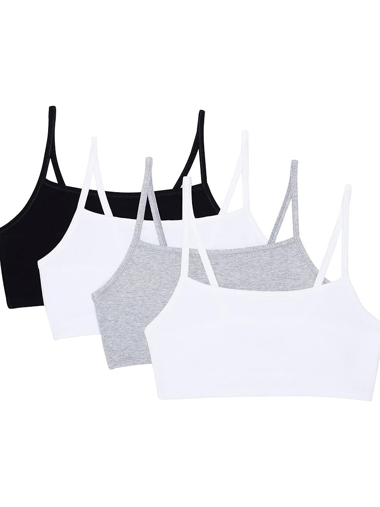 Fruit of the Loom Women's Spaghetti Strap Cotton Sports Bra - All-Day Comfort & Easy Movement - V... | Amazon (US)