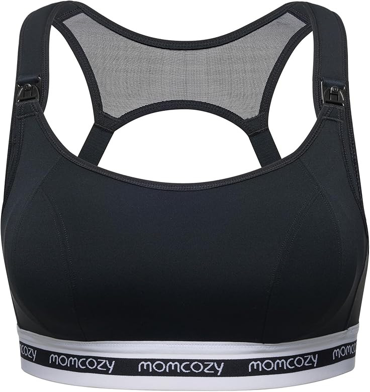 Momcozy Nursing Bras for Breastfeeding, FB011 Low-Impact Nursing Sports Bra Support Maternity Pad... | Amazon (US)