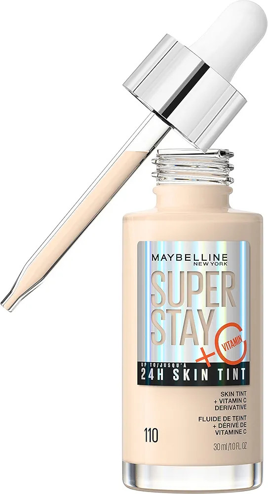 Maybelline Super Stay Up to 24HR Skin Tint, Radiant Light-to-Medium Coverage Foundation, Makeup I... | Amazon (US)