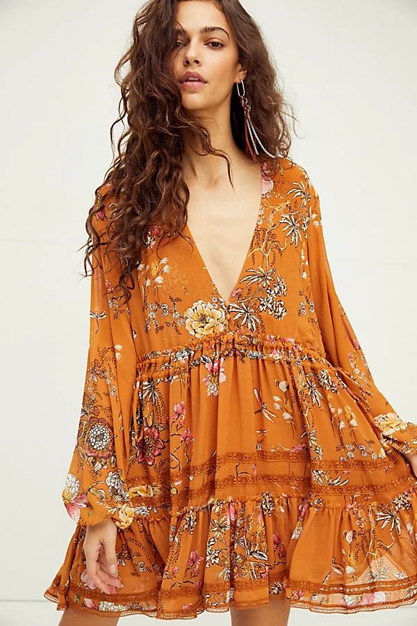 Cherry Blossom Mini Dress by Free People, Topaz Combo, S | Free People (Global - UK&FR Excluded)