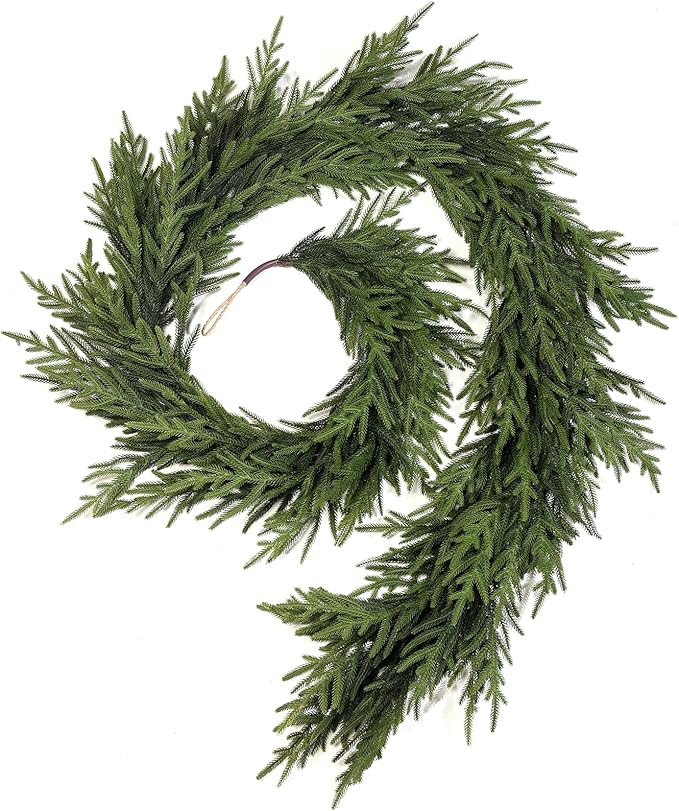 Norfolk Pine Garland - 9ft Artificial Christmas Garland Long Faux Greenery Garland for Holiday, F... | Amazon (US)