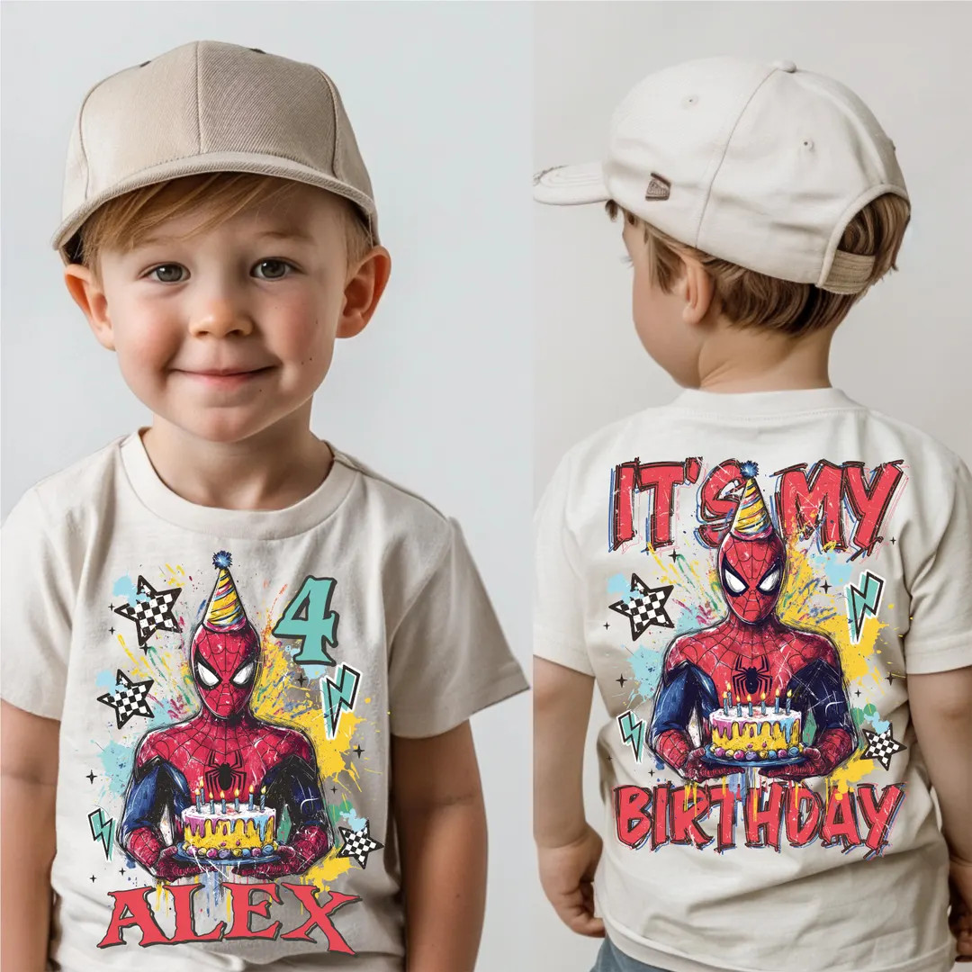 Spiderman Birthday T-shirt, Disney Birthday Boy Shirts, It's My Birthday Tee, Custom Spiderman Bi... | Etsy (US)
