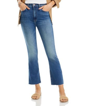 The Hustler High Rise Frayed Flare Leg Ankle Jeans in Healing Jar | Bloomingdale's (US)