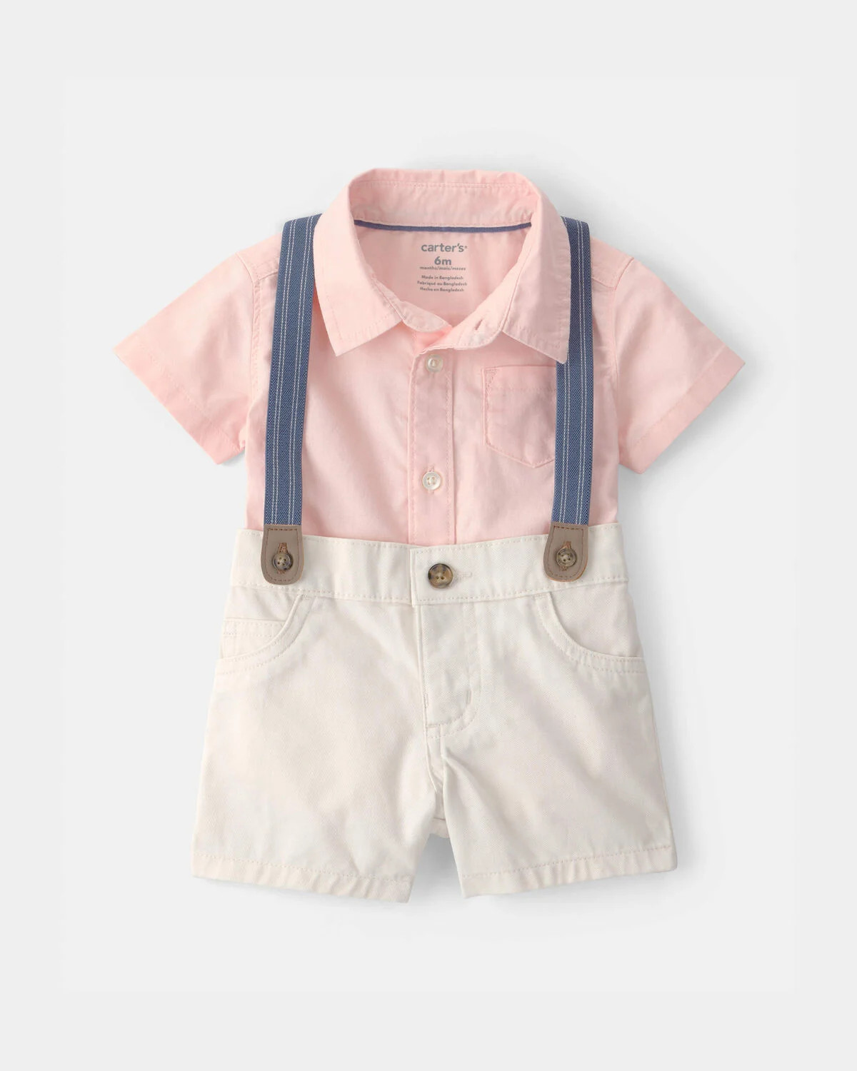Baby Boy 2-Piece Dress-Me-Up Set - Pink | Carter's | Carter's Inc