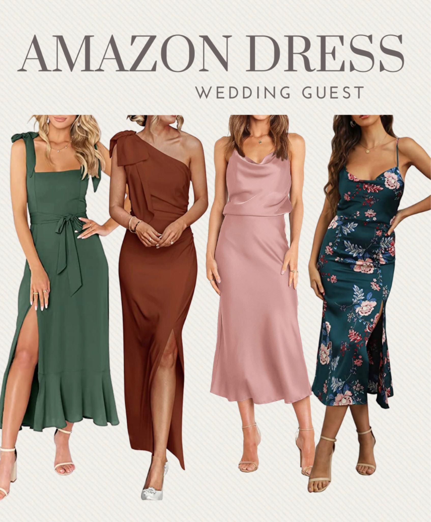 Amazon formal dresss
Wedding guest dress
Midi Length 
Amazon fashion


#LTKSeasonal #LTKstyletip #LTKunder50