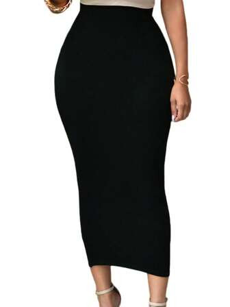 Casual High Waist Skinny Pencil Long Skirts For Women | SHEIN