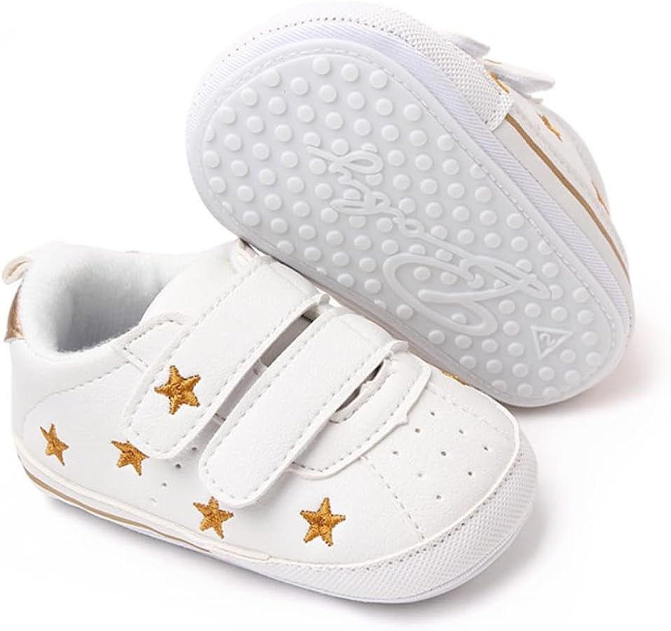 Clowora Baby Boys Girls Shoes Non-Slip Rubber Sole Sneakers Infant First Walking Toddler Crib Sho... | Amazon (CA)
