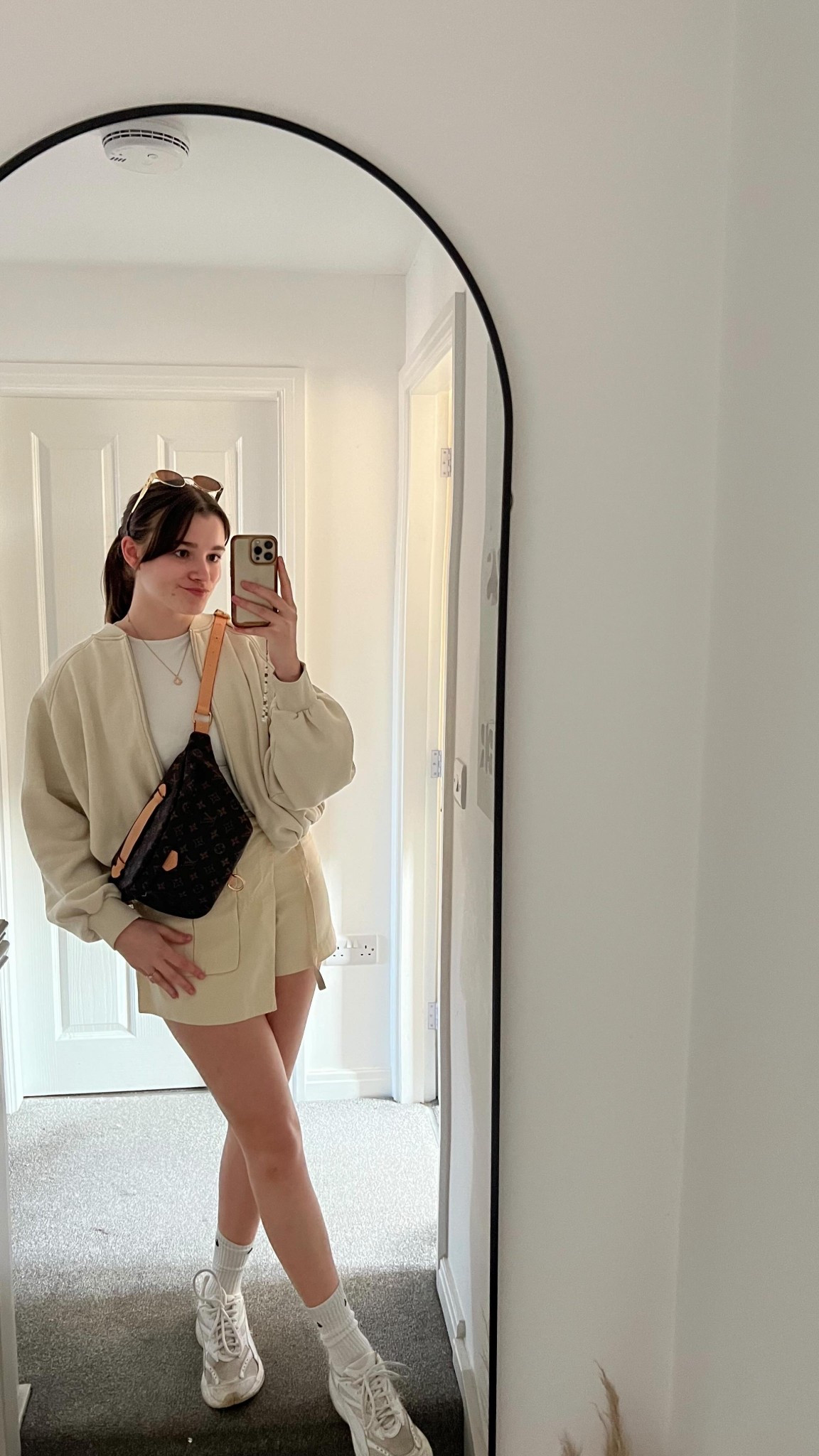 Wouldn’t be me if there wasn’t a full beige moment amongst the bright colours 😋🫶🏻 

Usually I wouldn’t wear a jacket with this kind of outfit but I can’t resist my bomber from zara!! I’ve worn it so much it basically pays for itself 😂 

Who else loves a full neutral outfit?! 🤍 

Boohoo, Zara, neutral outfit, spring style, easy outfits, skort, beige skort, neutral aesthetic, transition outfits, outfit ideas 



#LTKstyletip #LTKspring #LTKuk