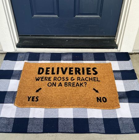 I couldn’t resist! Now I’ll be taking pics and videos to see what happens with my deliveries! #friends #frontdoor #doormat

#LTKfindsunder50 #LTKhome
