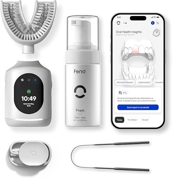 Feno Smartbrush Founders Edition Plus \u2013 AI-Powered Electric Toothbrush with Personalized Mou... | Amazon (US)
