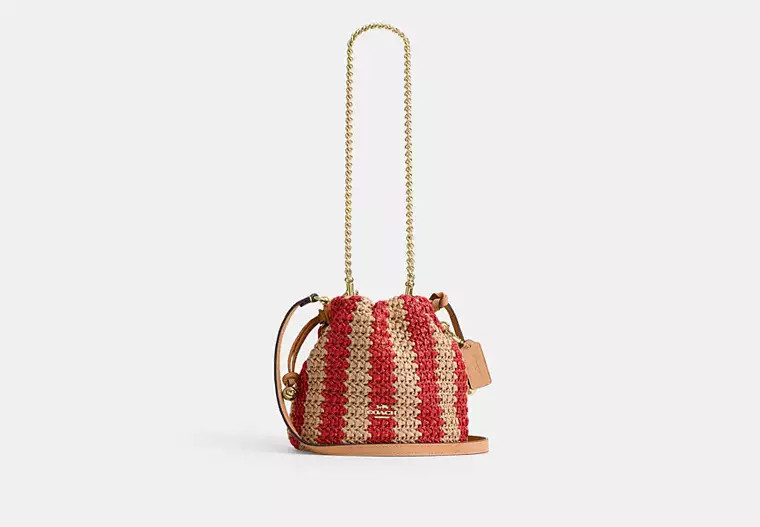 Faye Mini Drawstring Bag With Stripes | Bags | Coach | COACH® | Coach (US)