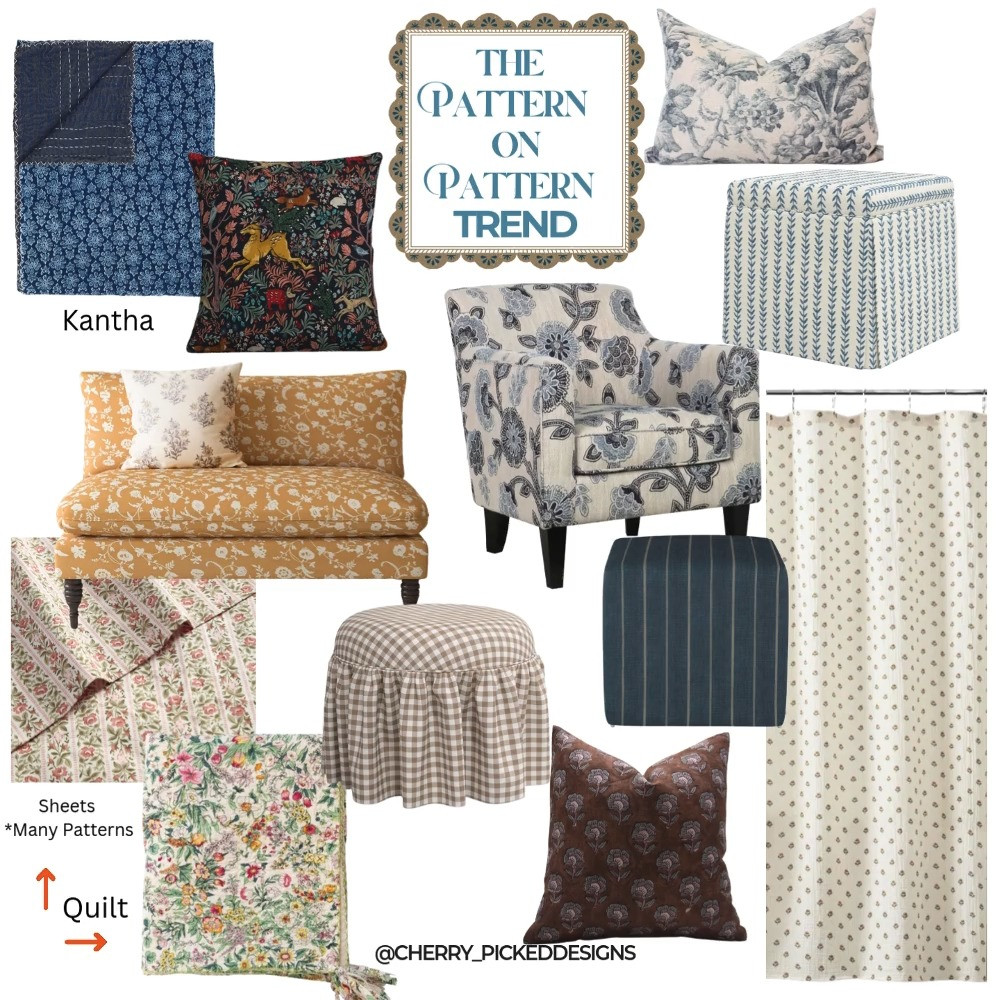 ✨🌀 Embrace the bold with the latest trend in patterns! Don't want to go all in? Try one here and there on a solid color.💫
 Which pattern speaks to you? Let’s get creative!
.
.
.
.
.
.
 #PatternPlay #TrendyDesign #HomeVibes #StyleInspo #CreateYourOwnSpace #InteriorDesign #DesignInspo 

 #LTKWatchNow #LTKHome #LTKSaleAlert