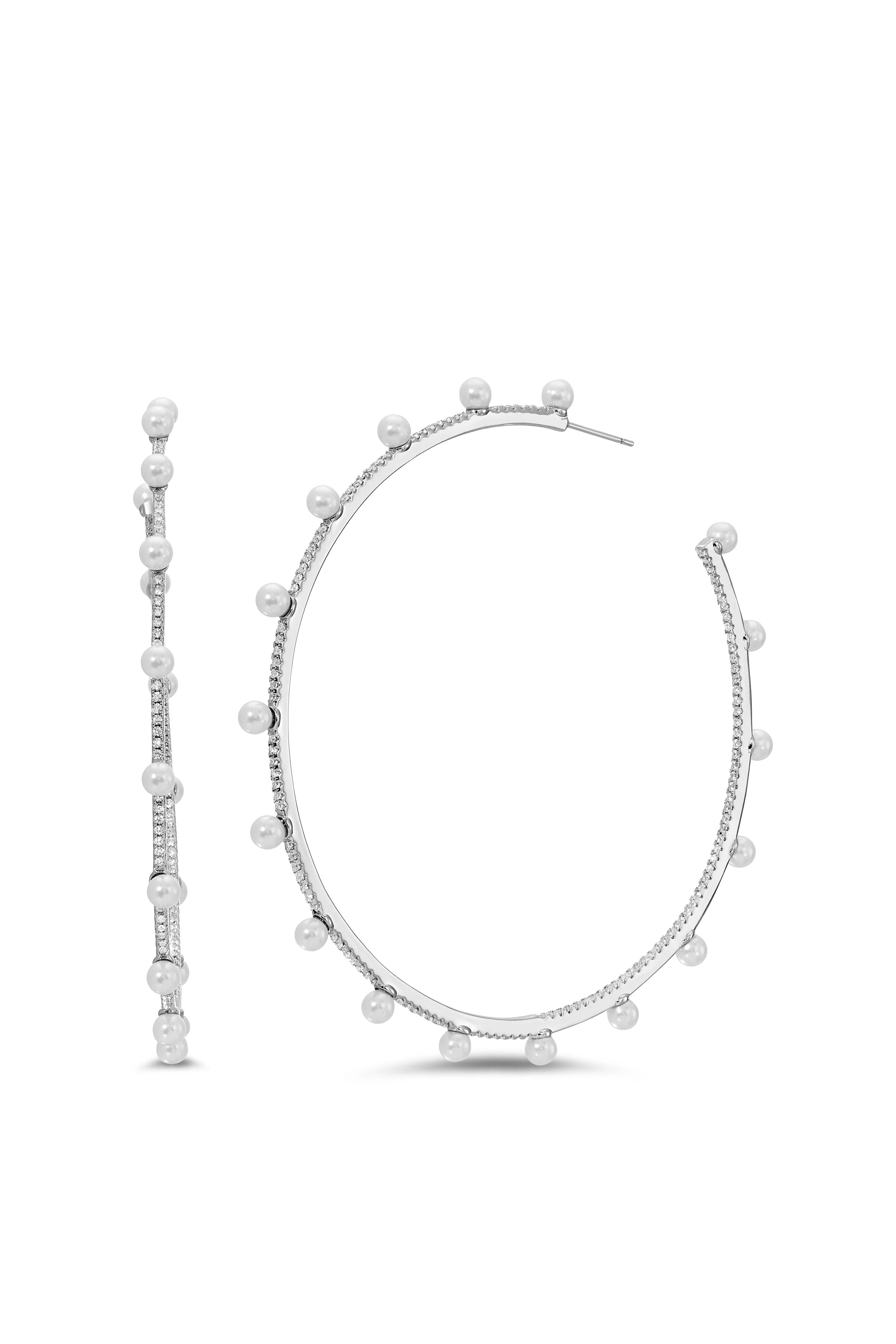 Large Pave Molly Hoops | Lili Claspe