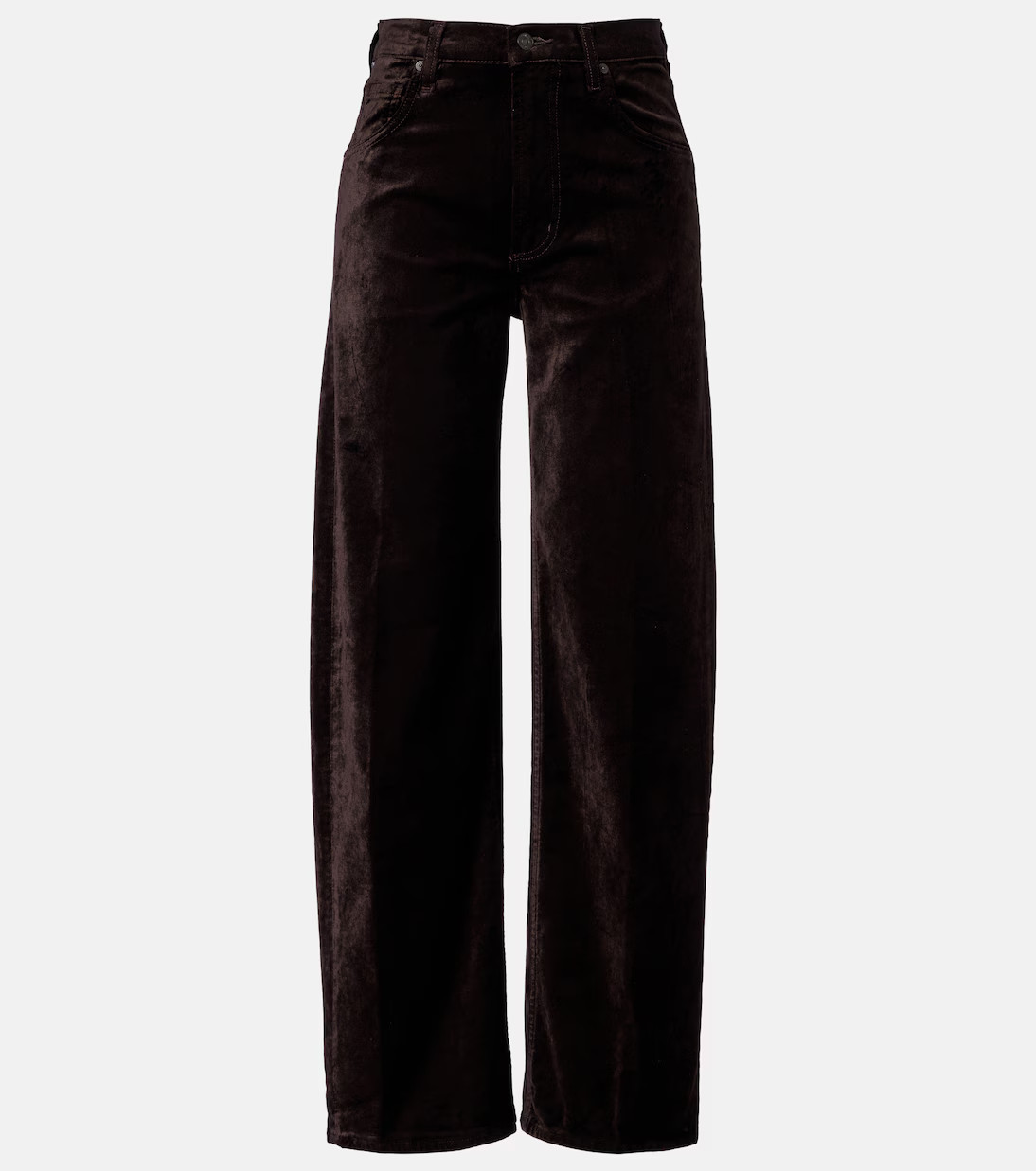 Ayla cotton-blend velvet straight pants | Mytheresa (UK)
