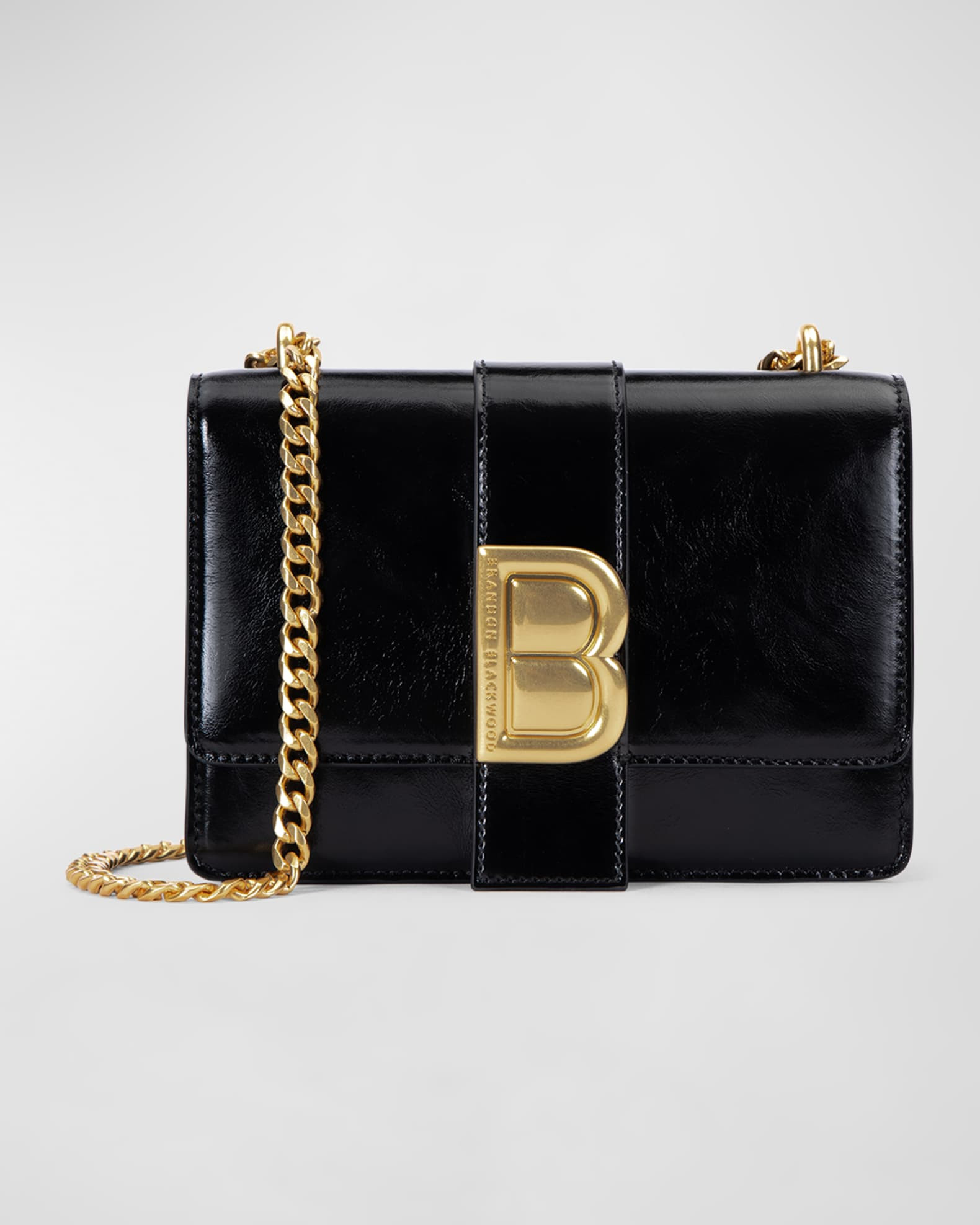 Jacome Leather Chain Crossbody Bag | Neiman Marcus