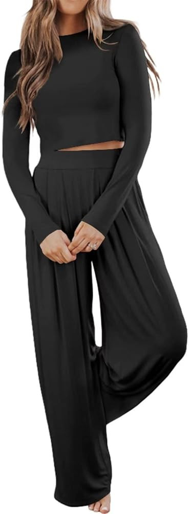 Ezbelle womenss Lounge Sets Pajama Two Piece Casual Loungewear | Amazon (US)