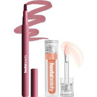 HUDA BEAUTY Jelly Stained Lips Duo (Various Shades) 10% Saving - Rosy Mauve | Cult Beauty