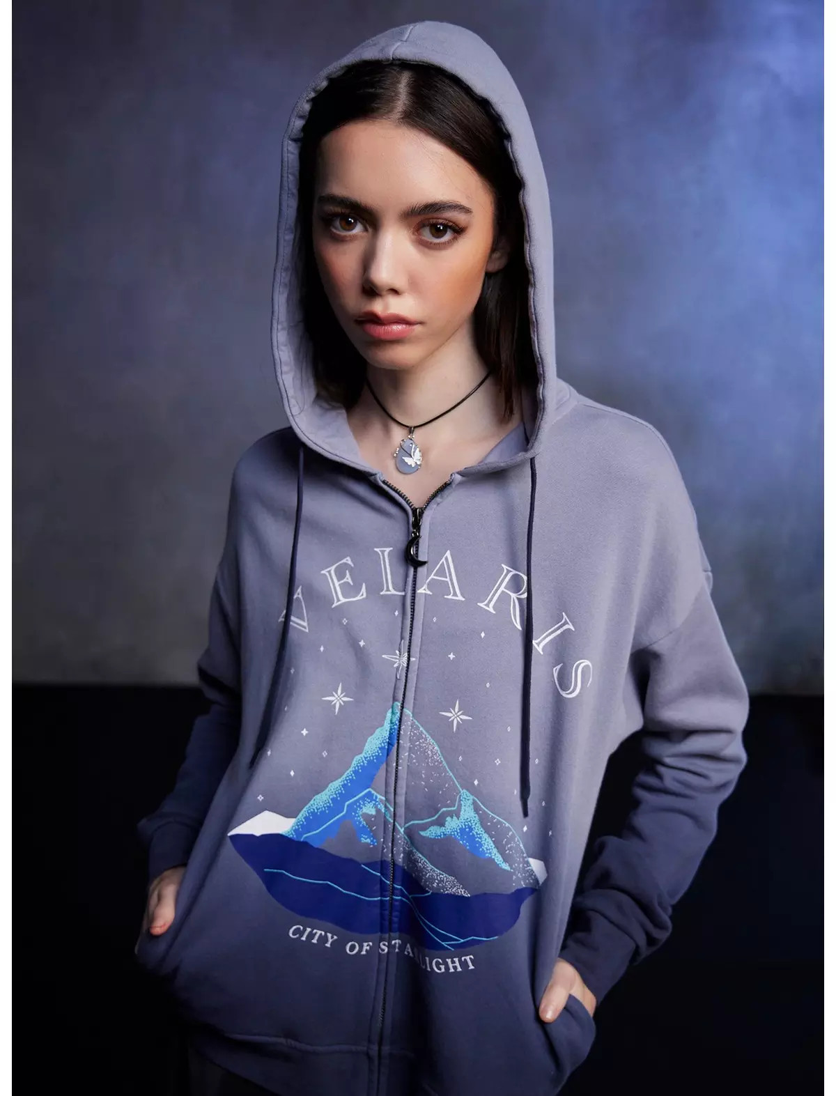 A Court Of Thorns And Roses Velaris Girls Oversized Hoodie | Hot Topic