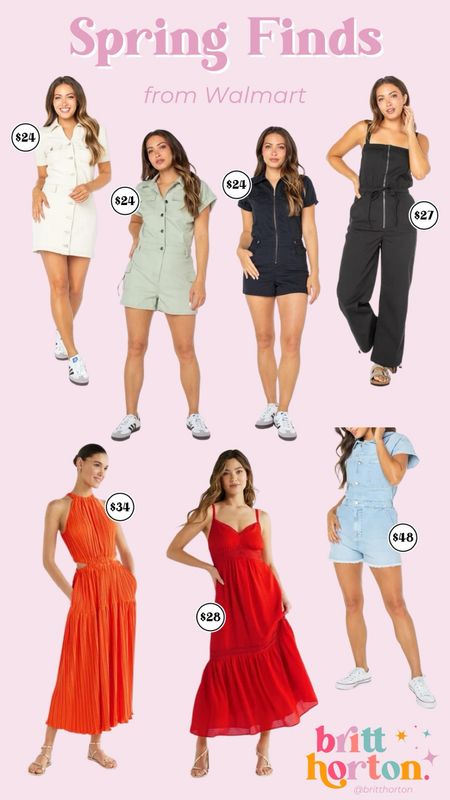 Found some cute rompers & dresses for Spring on Walmart!!! All super affordable & so cute!! @walmartfashion

#WalmartPartner #WalmartFashion, Spring Dresses, denim romper, jumpsuit 

#LTKfindsunder50