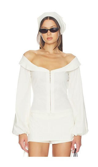 Budva Blouse in Ivory | Revolve Clothing (Global)