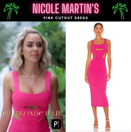Think Pink // Get Details On Nicole Martin’s Pink Cutout Dress With The Link In Our Bio #RHOM #NicoleMartin 
