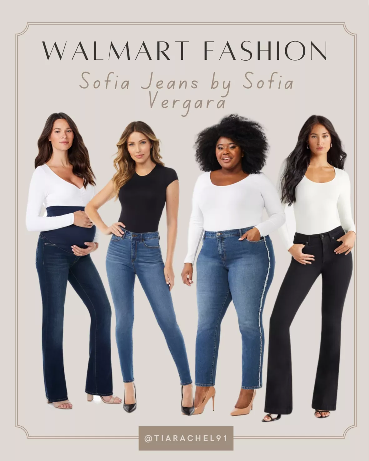 Sofia Jeans Women's Plus Size Melisa Curvy High-Rise Super Flare