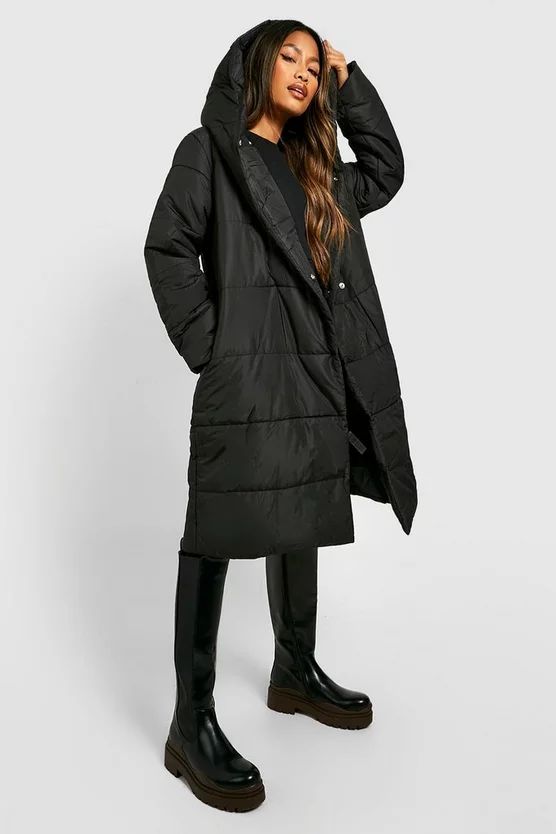 Wrap Duvet Coat | Boohoo.com (US & CA)