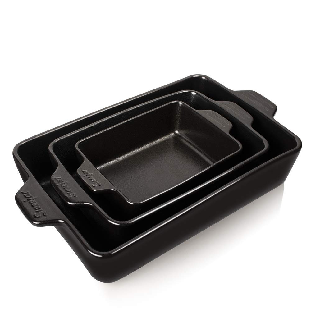 Sweejar Ceramic Bakeware Set, Rectangular Baking Dish for Oven Lasagna Pans for Cooking, Kitchen,... | Amazon (US)
