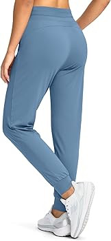 G Gradual Women's Joggers Pants with Zipper Pockets High Waisted Athletic Tapered Sweatpants for ... | Amazon (US)