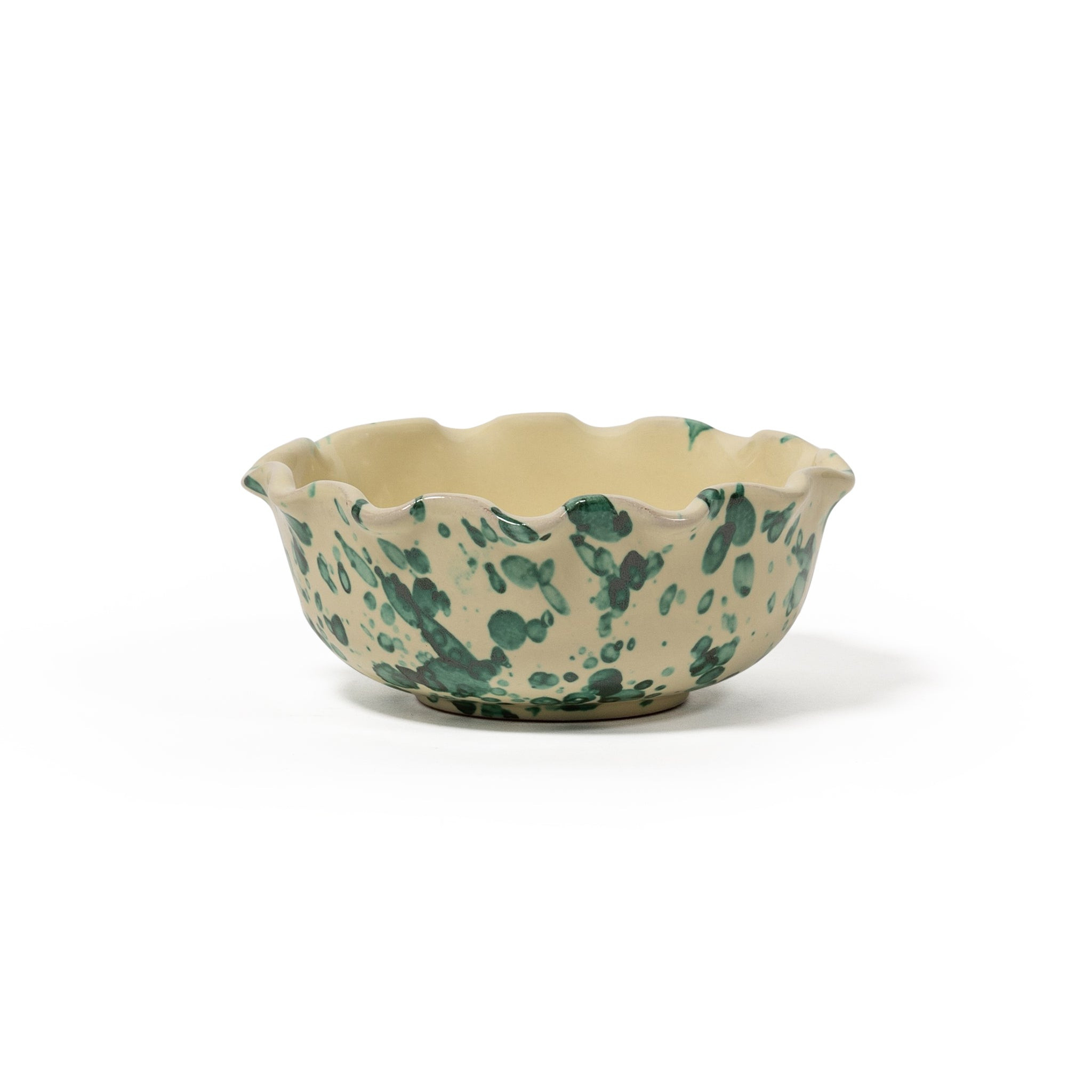 Splatter scallop dish | Sharland England