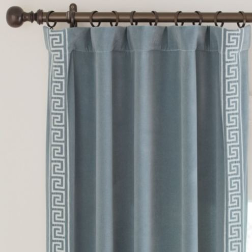 Rowena Greek Key Drapery Panel | Ballard Designs, Inc.