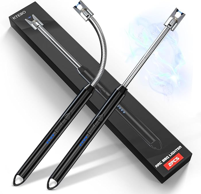 2 Pack Plasma Arc Electric Lighters Rechargeable - USB Long Reach Flexible Gooseneck for Scented ... | Amazon (US)