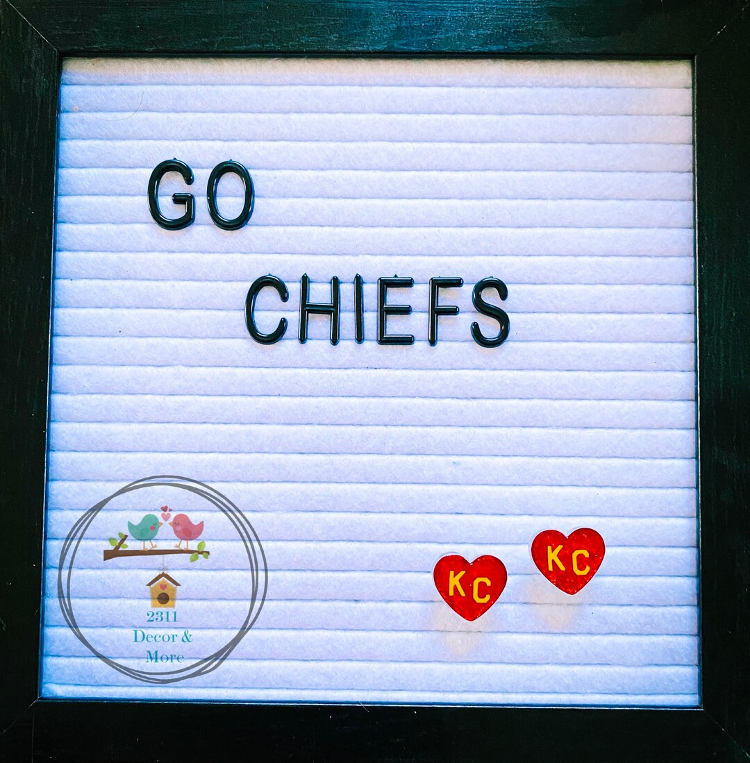 KC Kansas City Chiefs Heart Red Glitter Post Earrings Jewelry - Etsy | Etsy (US)