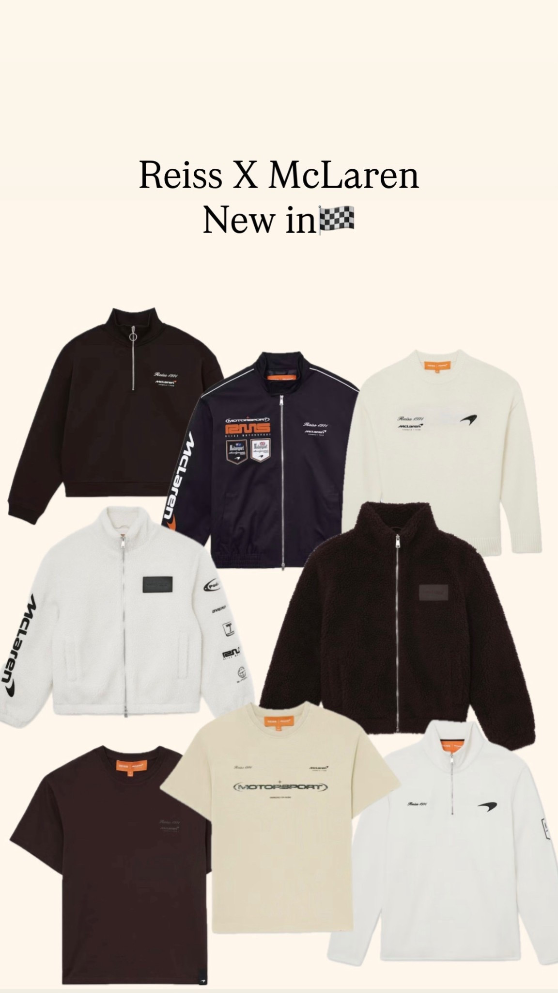 Reiss x McLaren new in❤️‍🔥🏁