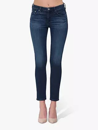 AG The Prima High Rise Ankle Grazer Skinny Jeans, 5 Years Blue Essence at John Lewis & Partners | John Lewis UK