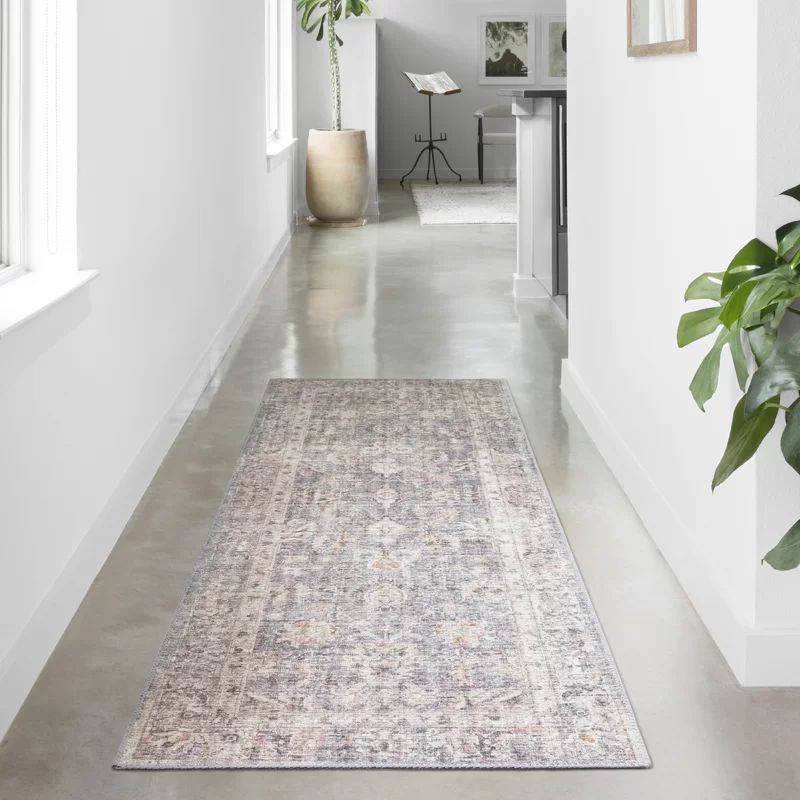 Skye Gray/Apricot Area Rug | Wayfair North America