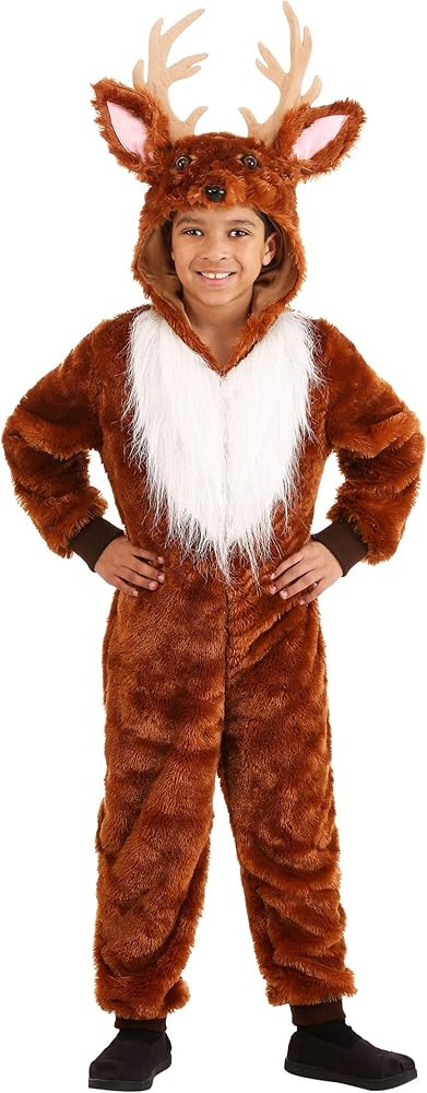 Kids One Piece Deer Costume Animal Onesie for Boys and Girls | Amazon (US)