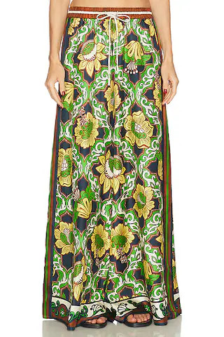 Liana Silk Palazzo Pant | FWRD 