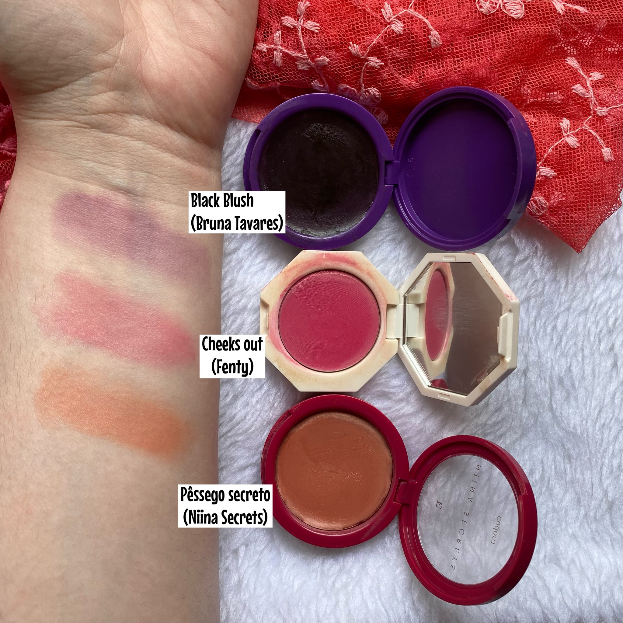 Os blushes cremosos são fáceis de aplicar e resistentes! Essas 3 opções atendem a todos os tons de pele, gostos e ocasiões! Temos um roxo, para makes em tons frios, pink, para aparência rosada, e pêssego, para makes quentes ou delicadas! 

#LTKbeauty #LTKbrasil