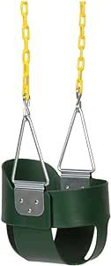 Eastern Jungle Gym Heavy-Duty High Back Full Bucket Toddler Swing Seat | Coated Swing Chains Full... | Amazon (US)