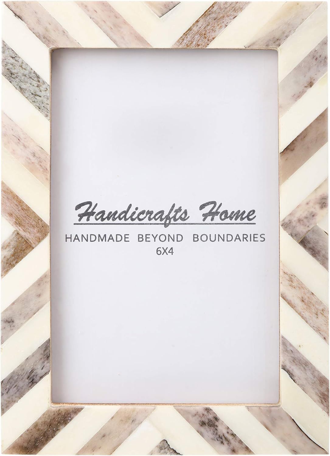 Handicrafts Home 4x6 Picture Photo Frame Chevron Herringbone Art Inspired Vintage Wall Décor Fra... | Amazon (US)