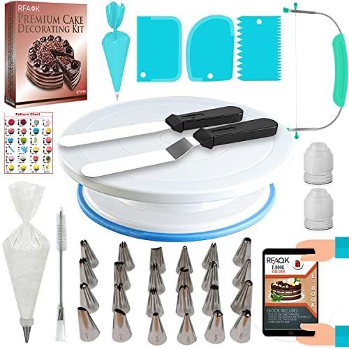 Amazon.com: 65PCs Cake Decorating Kit Baking Supplies Tools with Non-Slip Cake Turntable-Cake lev... | Amazon (US)